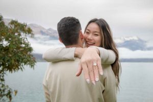 Iseltwald Pier Surprise Engagement photographer