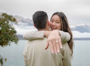 Iseltwald Pier Surprise Engagement photographer