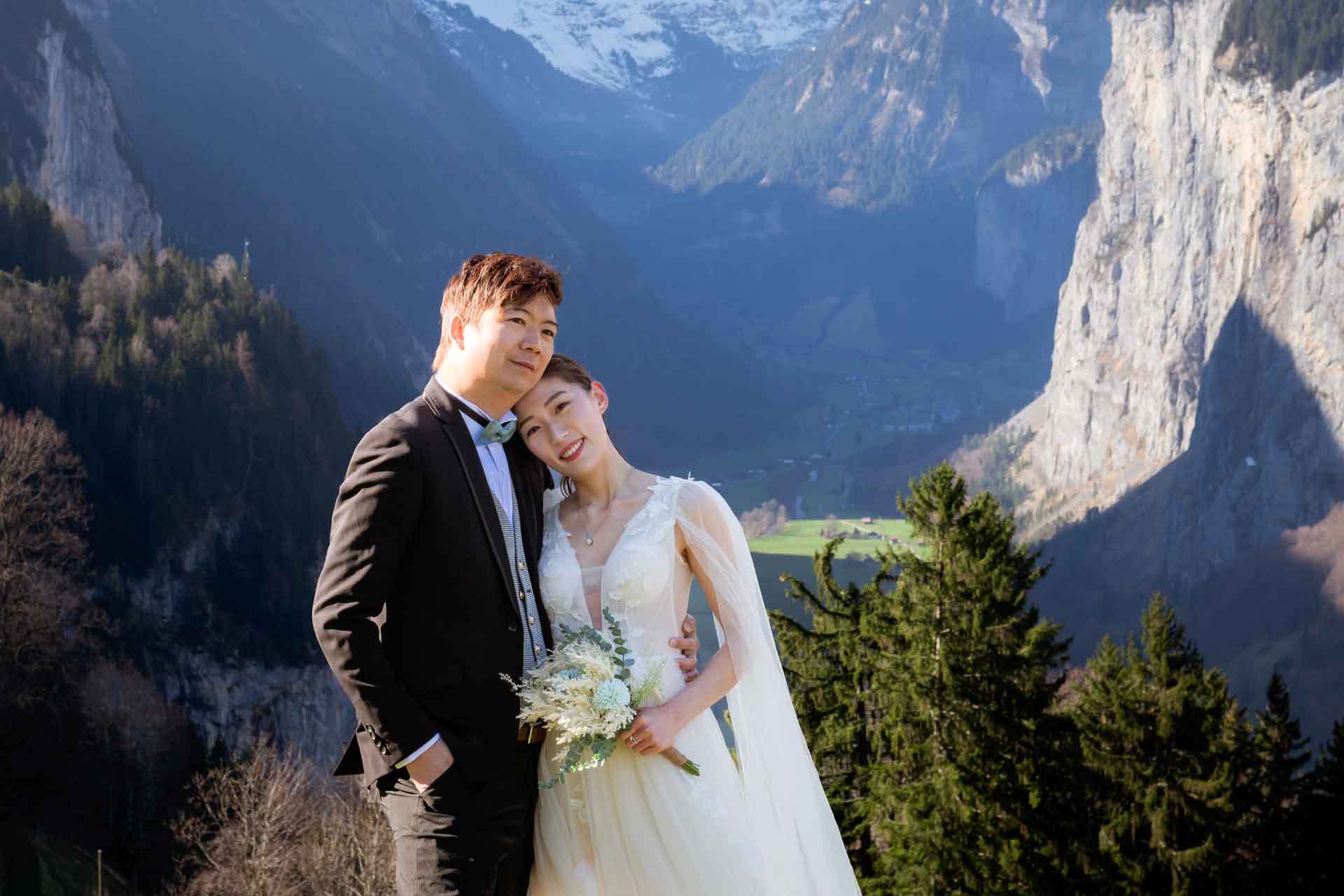 Post Wedding Photo Shoot in Lauterbrunnen