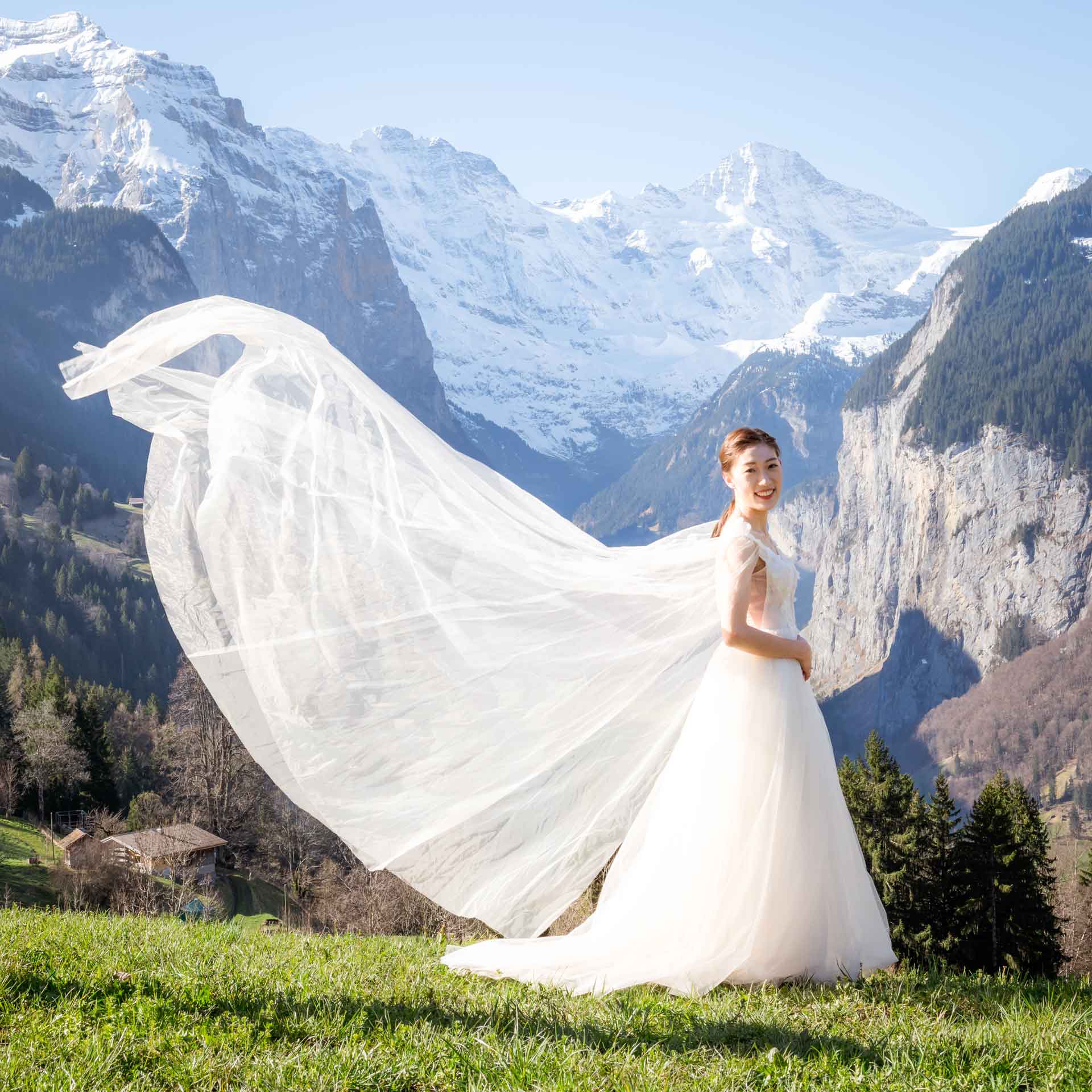 Post Wedding Photo Shoot in Lauterbrunnen