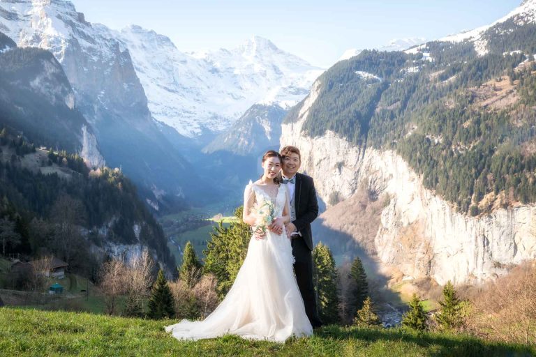 After Wedding Photo Shoot in Lauterbrunnen