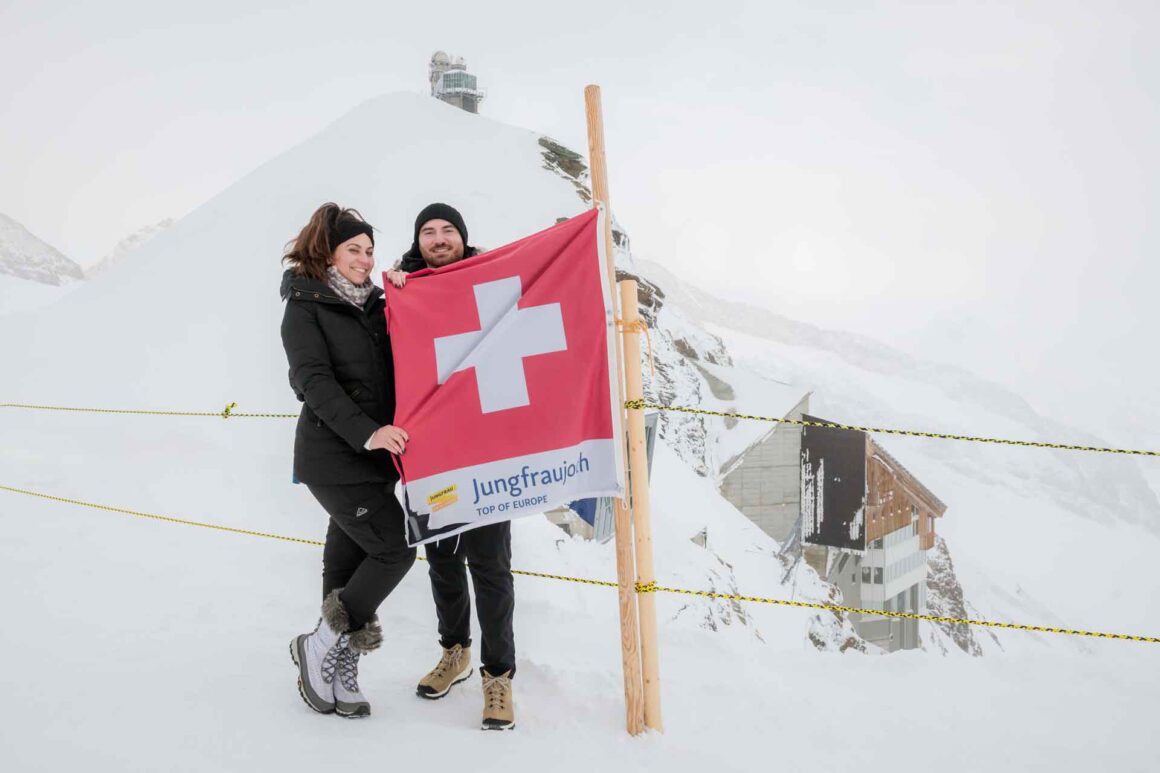 Engagement on the Jungfraujoch
