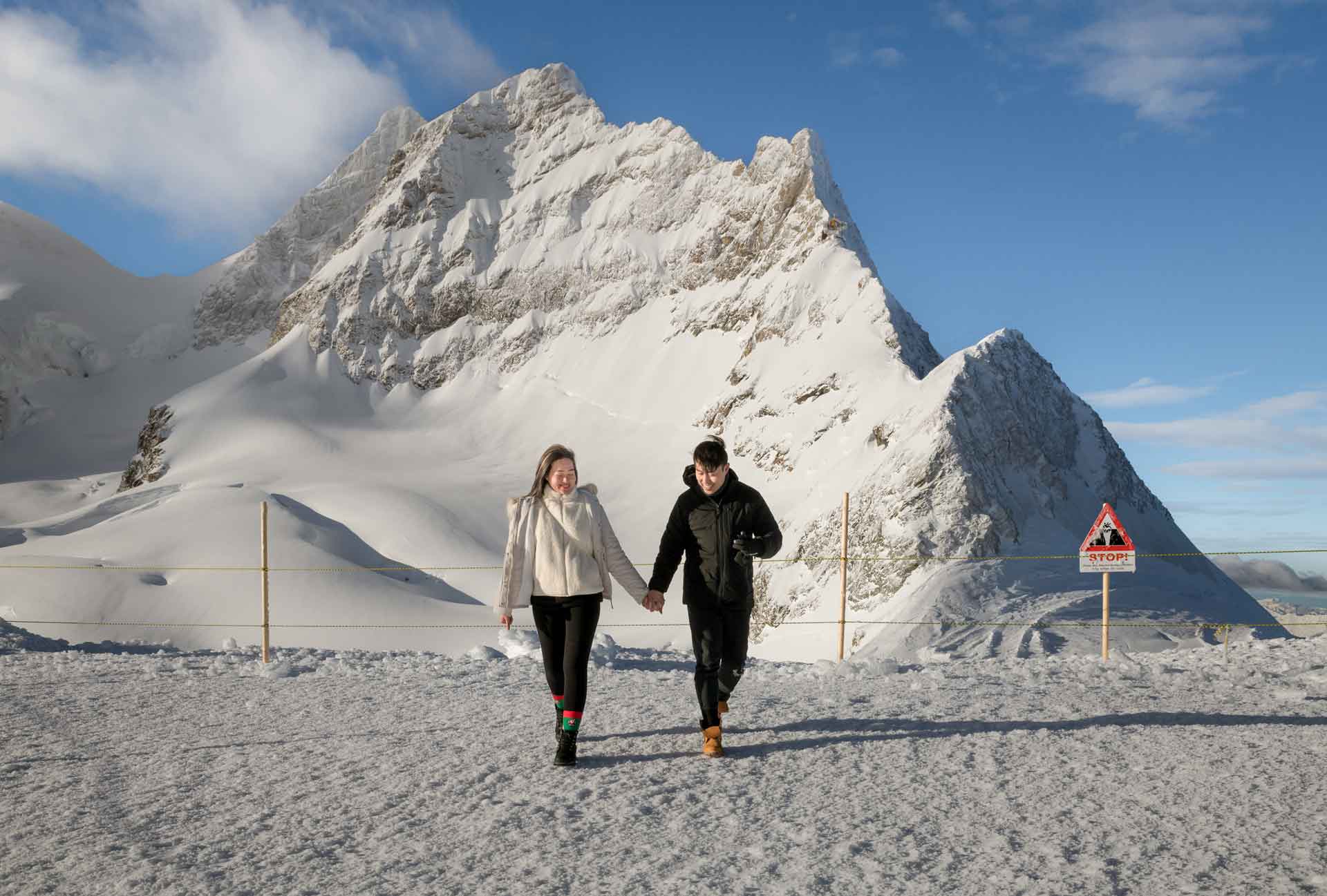 Engagement on the Jungfraujoch