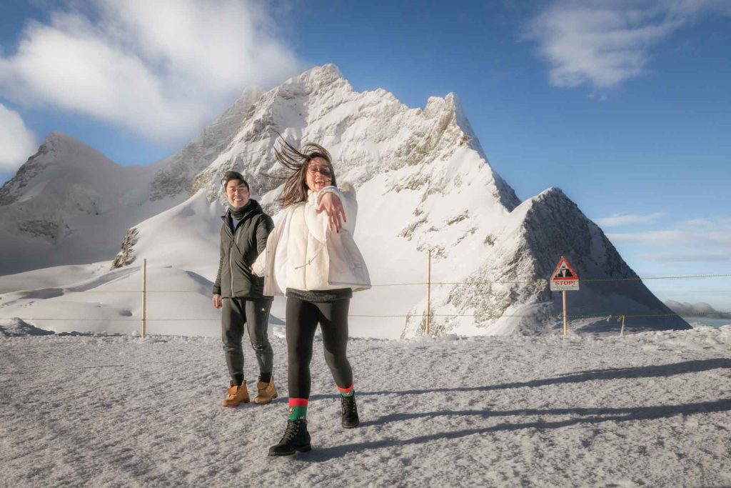 Engagement on the Jungfraujoch