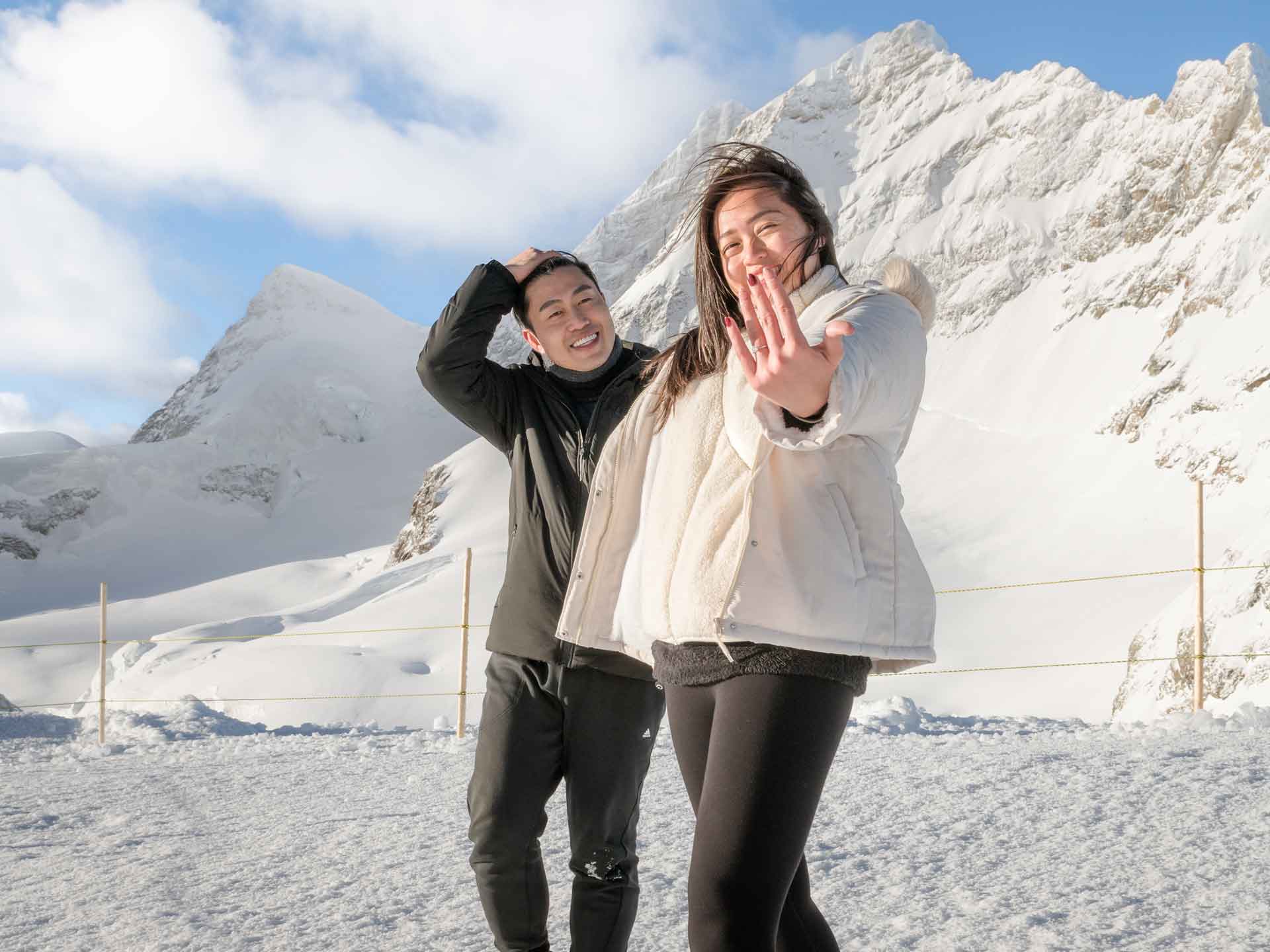 Engagement on the Jungfraujoch