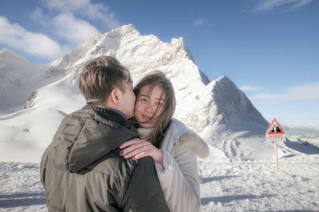 Engagement on the Jungfraujoch