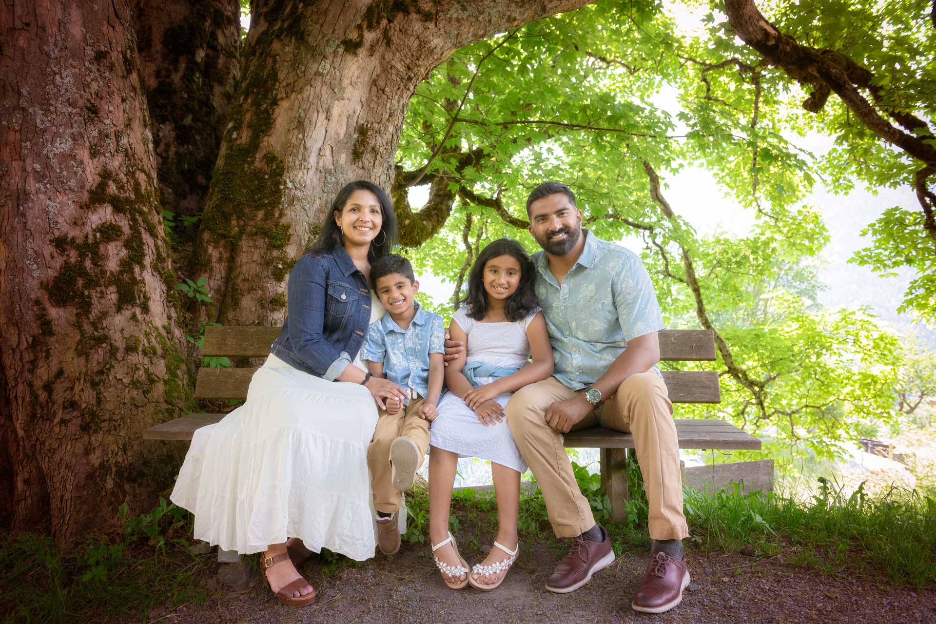 Family photo shoot in Wengen