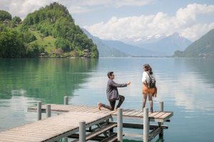 Marriage proposal on Iseltwald Pier