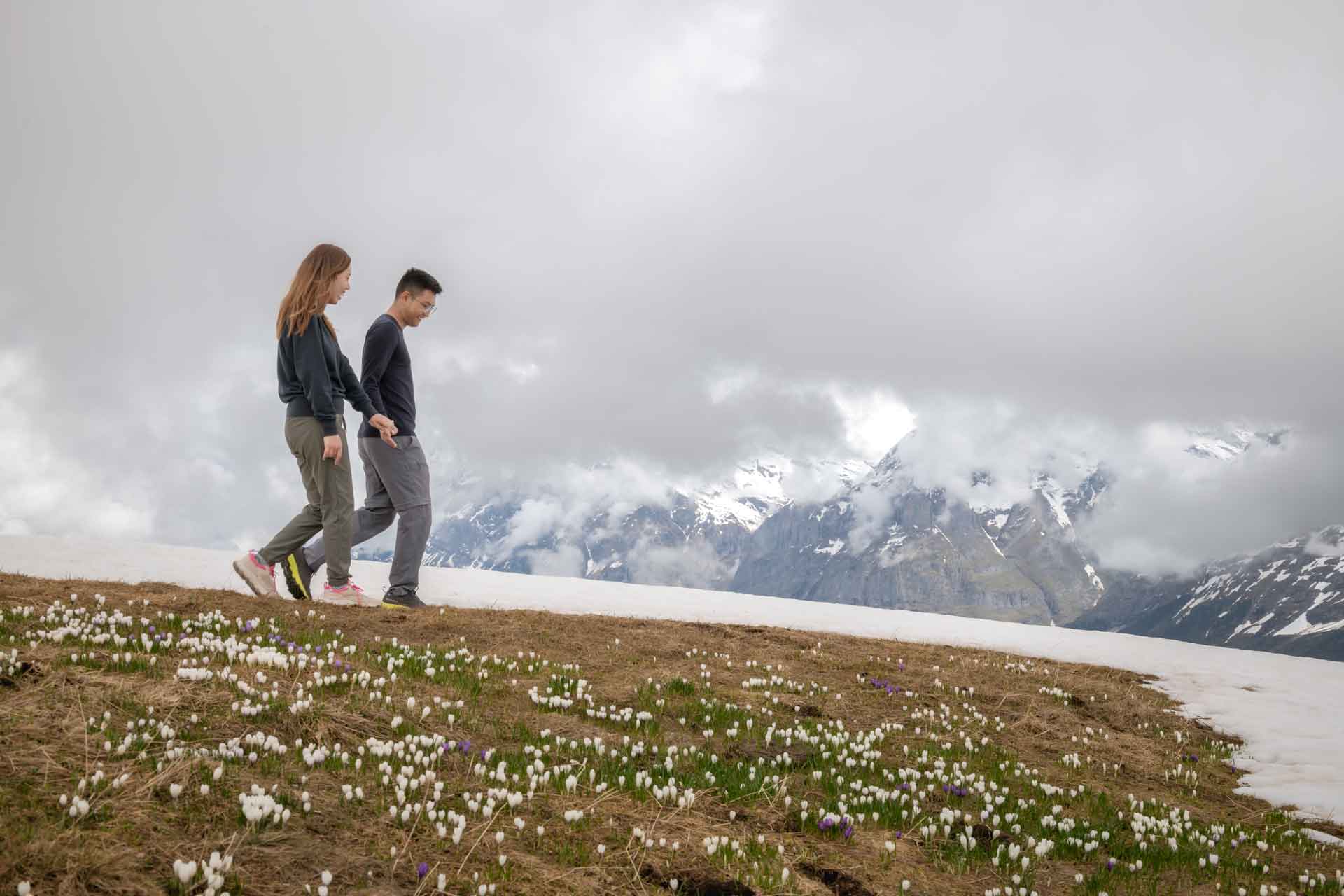 Marriage proposal on Männlichen mountain