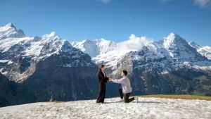 Engagement on Grindelwald First Engagement on Grindelwald First