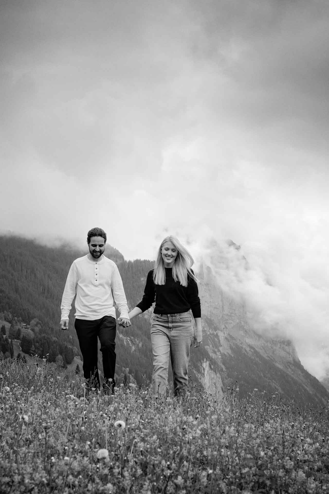 Surprise engagement in Lauterbrunnen