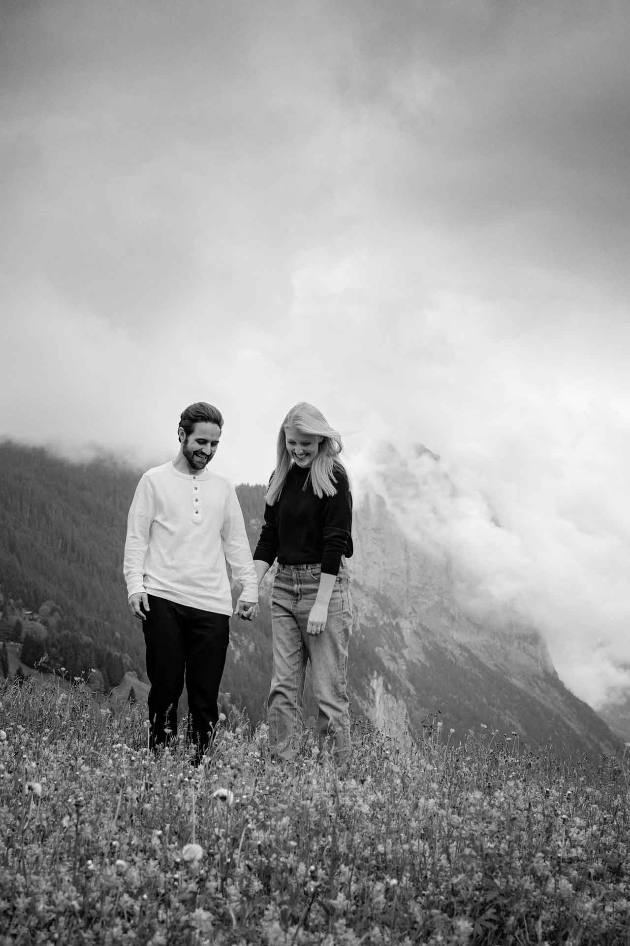 Surprise engagement in Lauterbrunnen