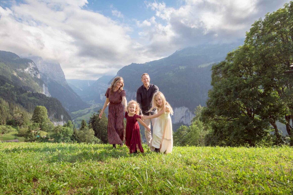 Family Photo Shoot in Wengen