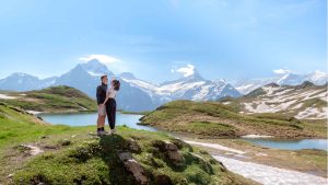 Surprise engagement at Bachalpsee lake