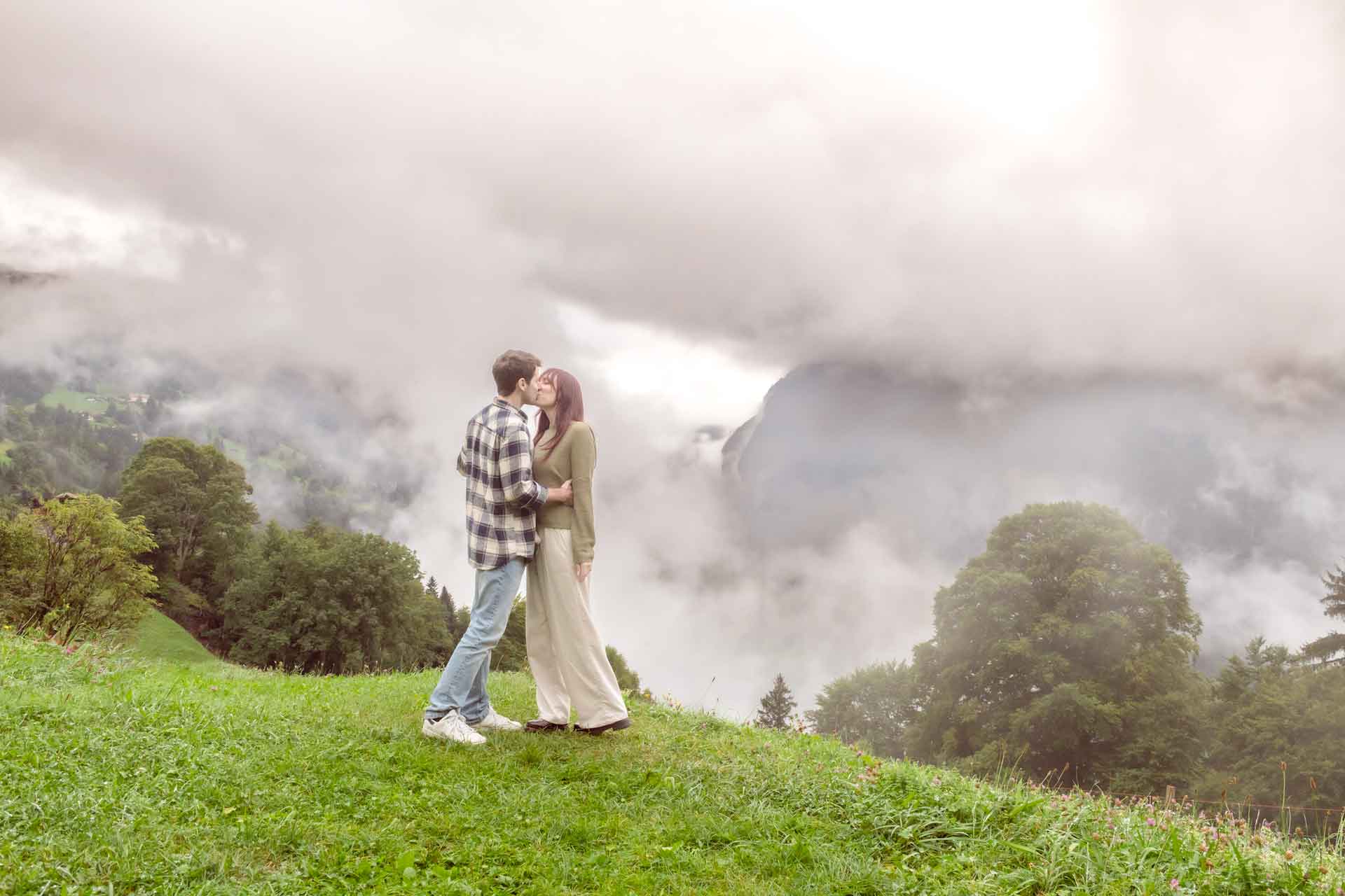 Engagement photo shoot in Lauterbrunnen