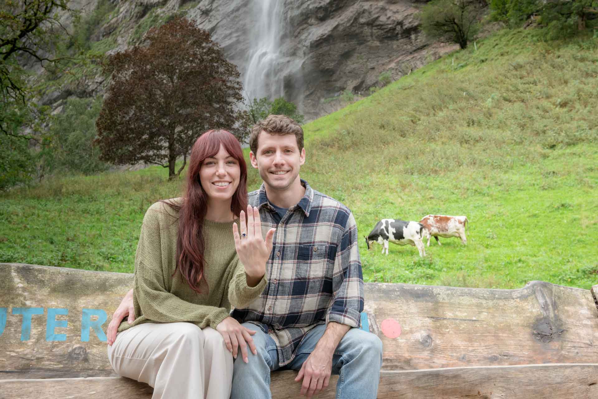 Engagement photo shoot in Lauterbrunnen