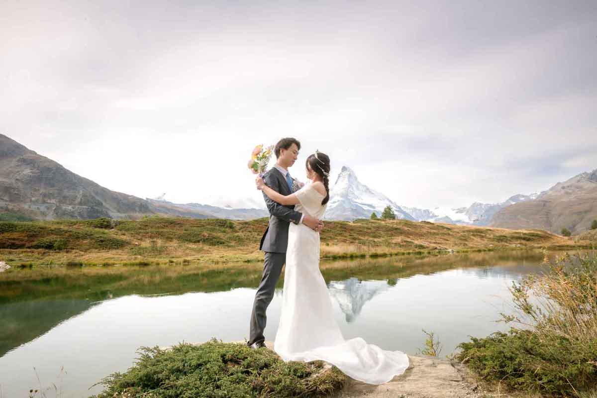 Wedding photo shoot in Zermatt, Switzerland