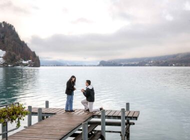 Engagement on Iseltwald Pier
