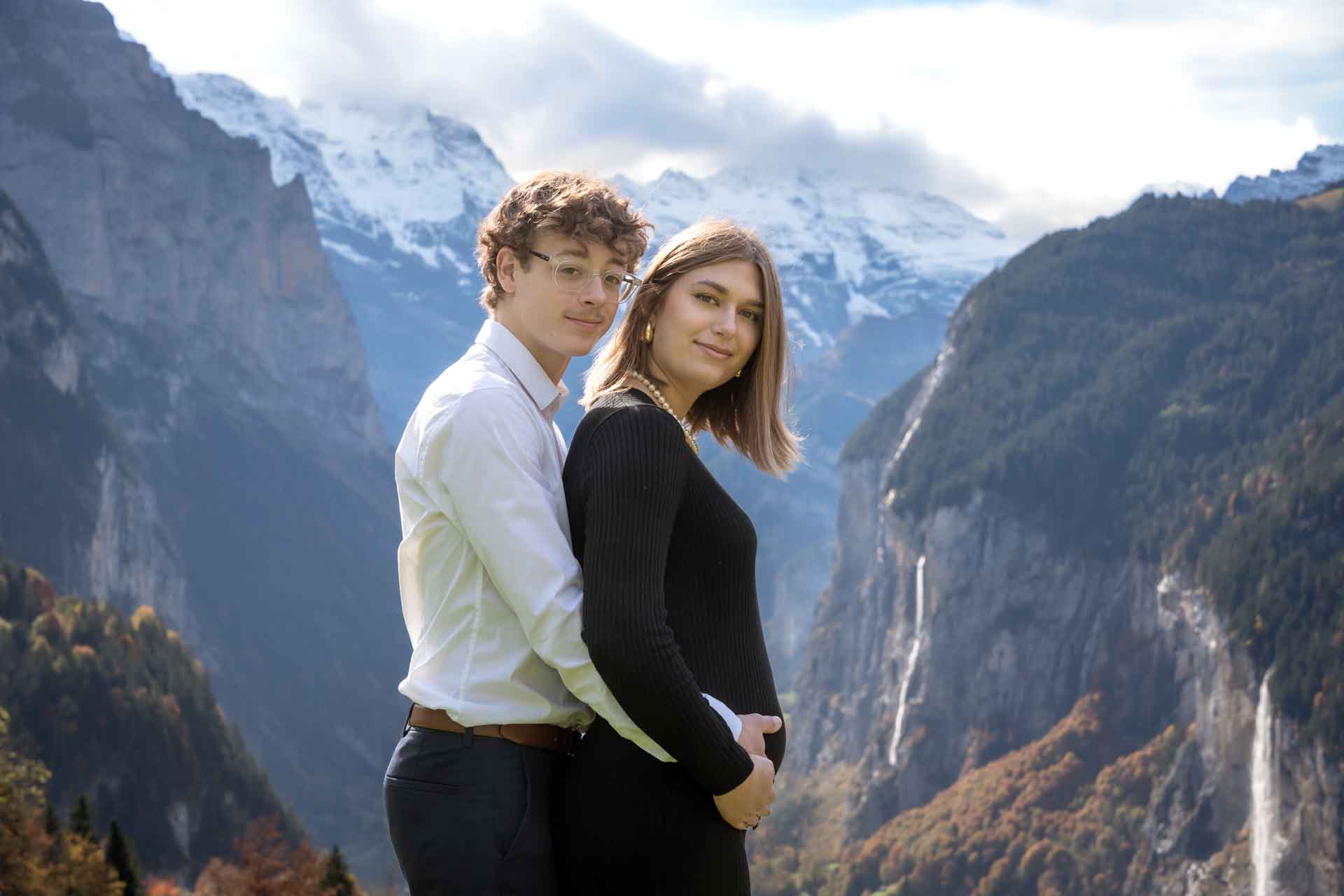 French couple tie the knot (sceller l'union?) in Lauterbrunnen