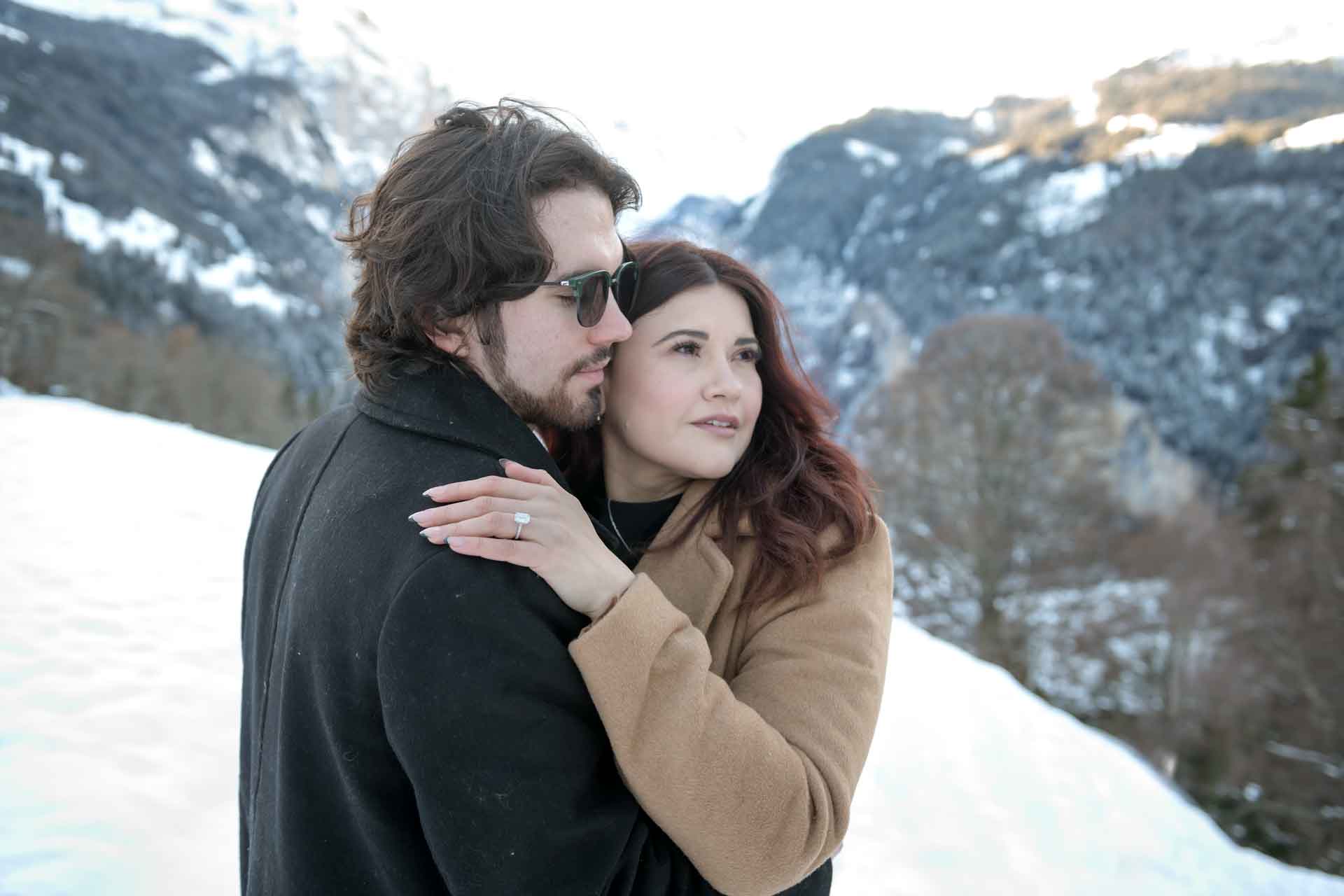 Winter Engagement in Lauterbrunnen