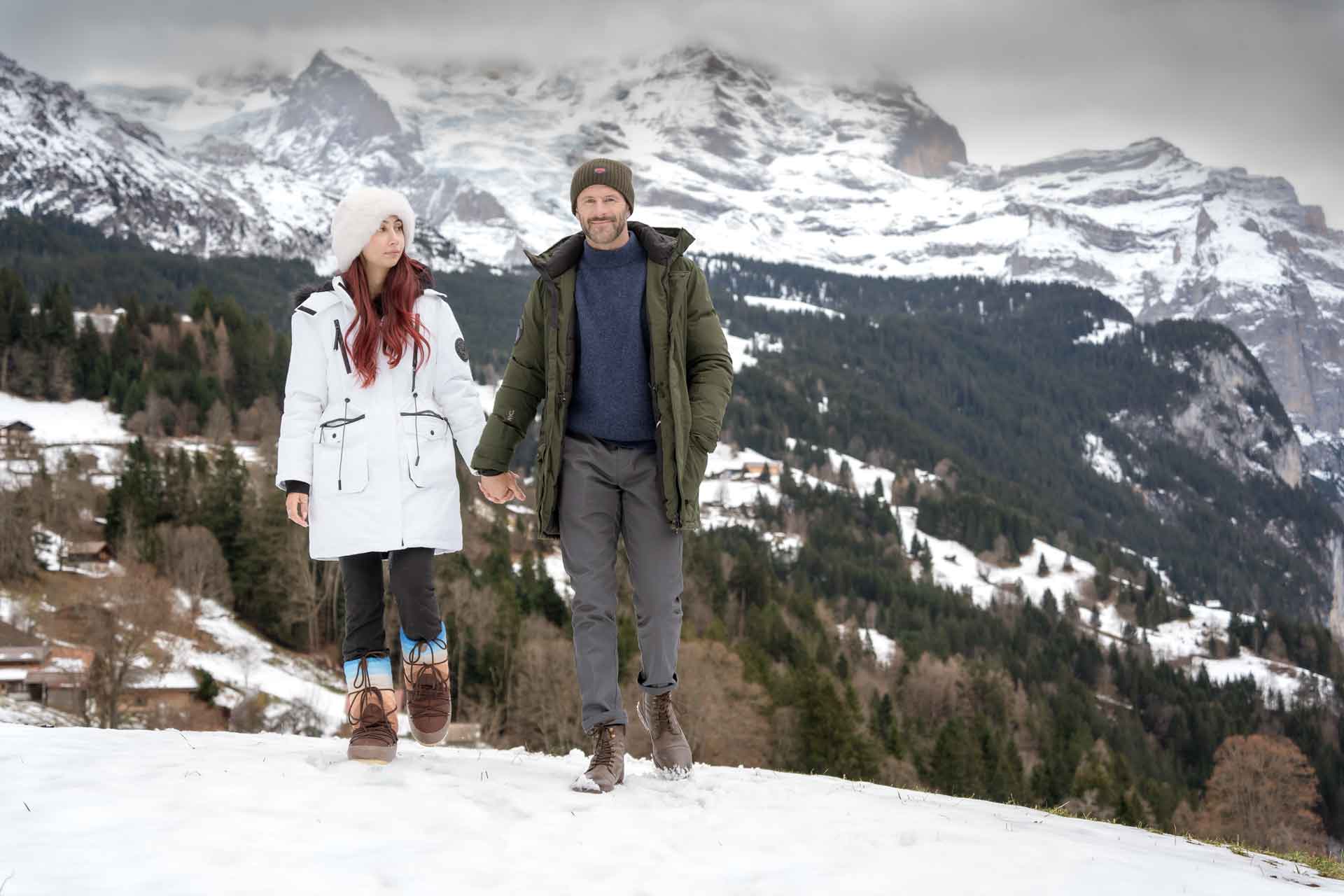 Winter Engagement in Lauterbrunnen