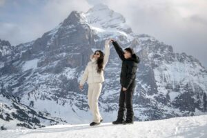 Engagement Photo Shoot On Grindelwald First