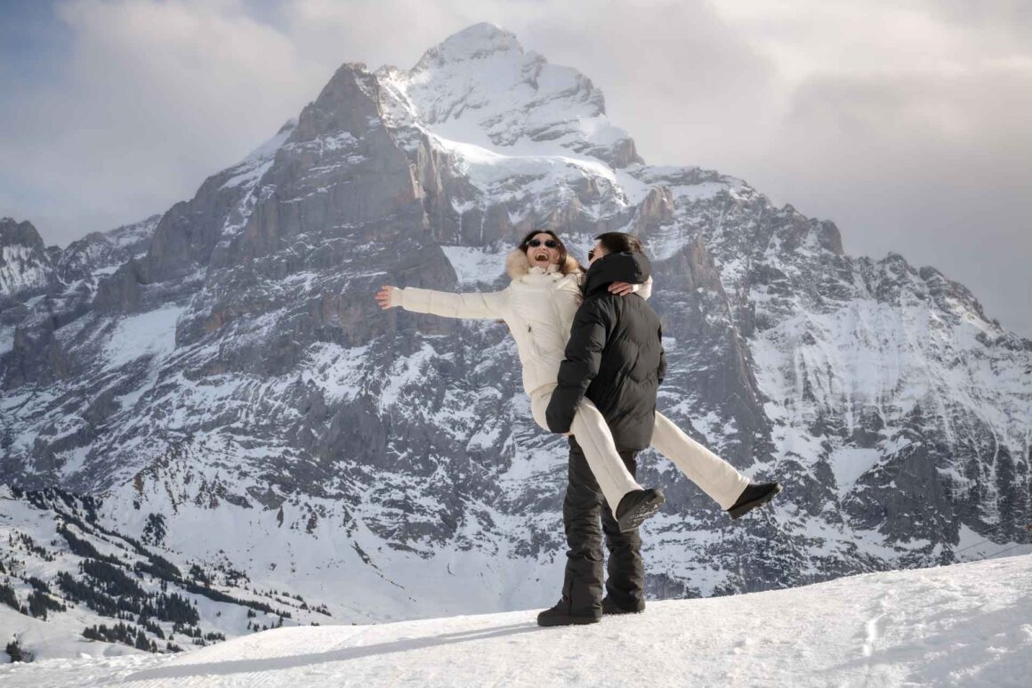 Engagement Photo Shoot On Grindelwald First
