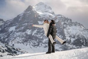 Grindelwald photographer Engagement Photo Shoot On Grindelwald First