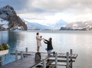 Engagement Ring Drops In The Lake