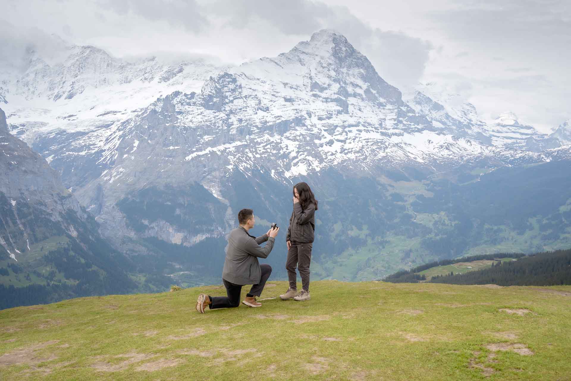 engagement on Grindelwald First