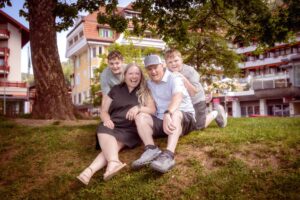Family photo shoot in Wengen Switzerland Family photo shoot in Wengen Switzerland