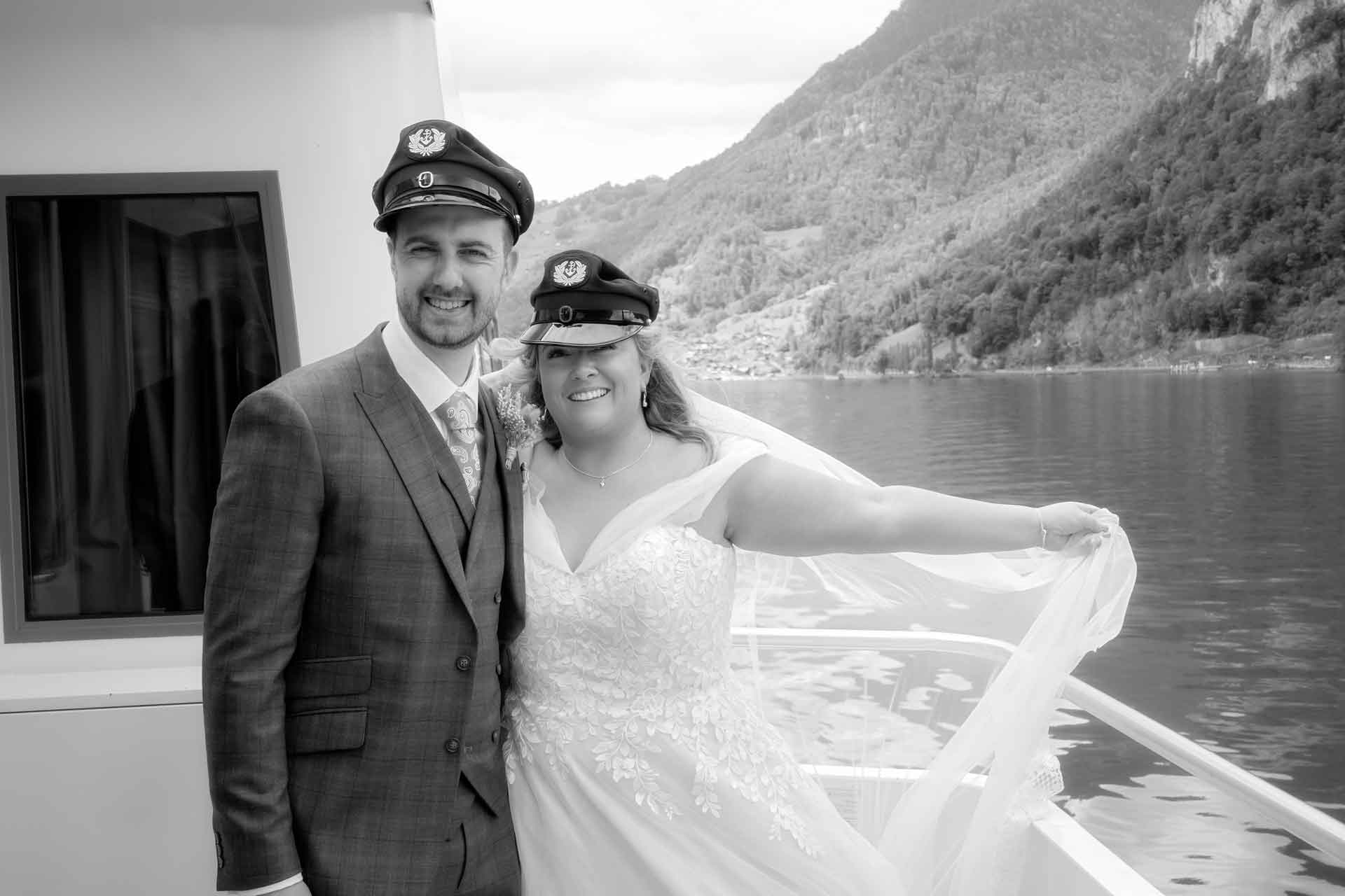 Wedding on a ship on Lake Thun
