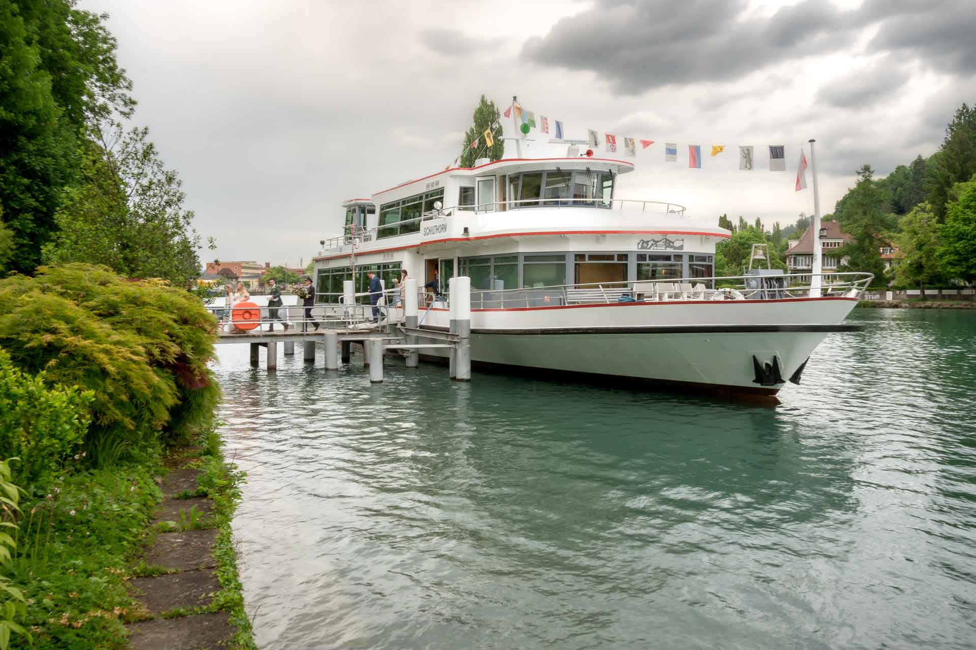 Wedding ship on Lake Thun