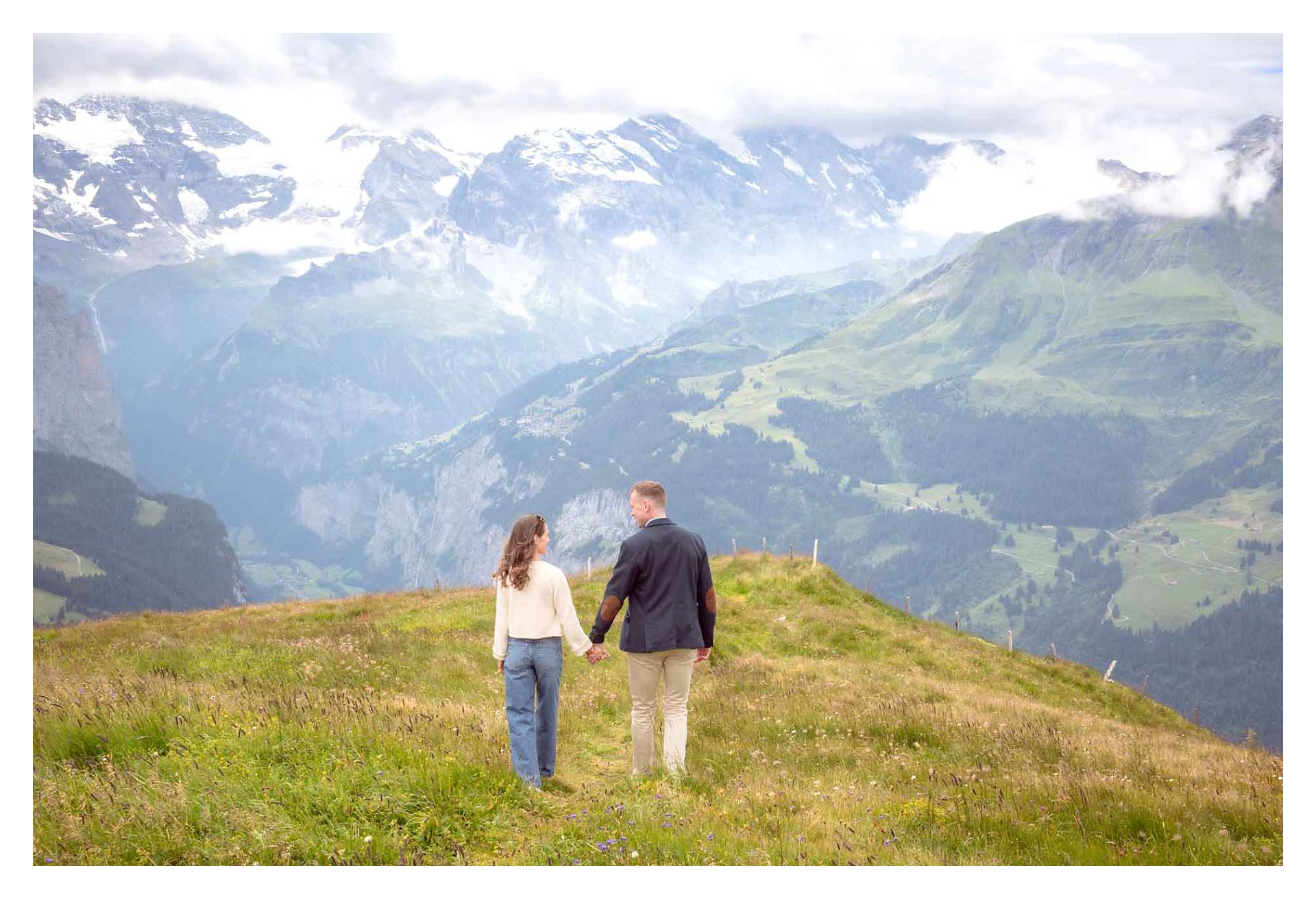 Engagement on Männlichen mountain