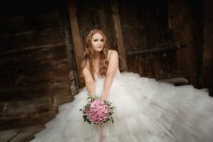 Wedding dress photo shoot