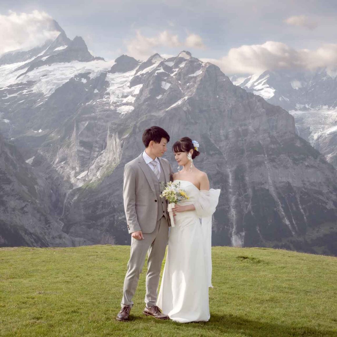 Photographer for a photo shoot in Grindelwald, Switzerland.