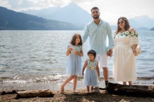 Family photo shoot in Interlaken