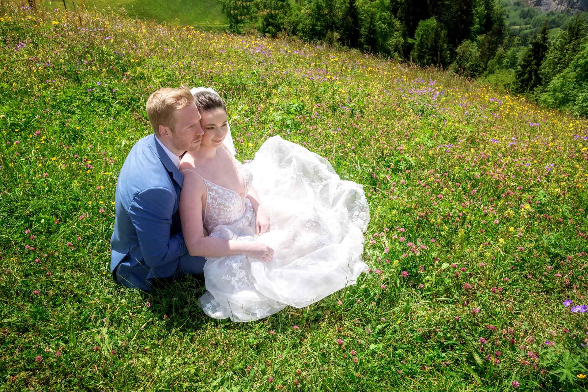 Wedding Photo Shoot in Wengen