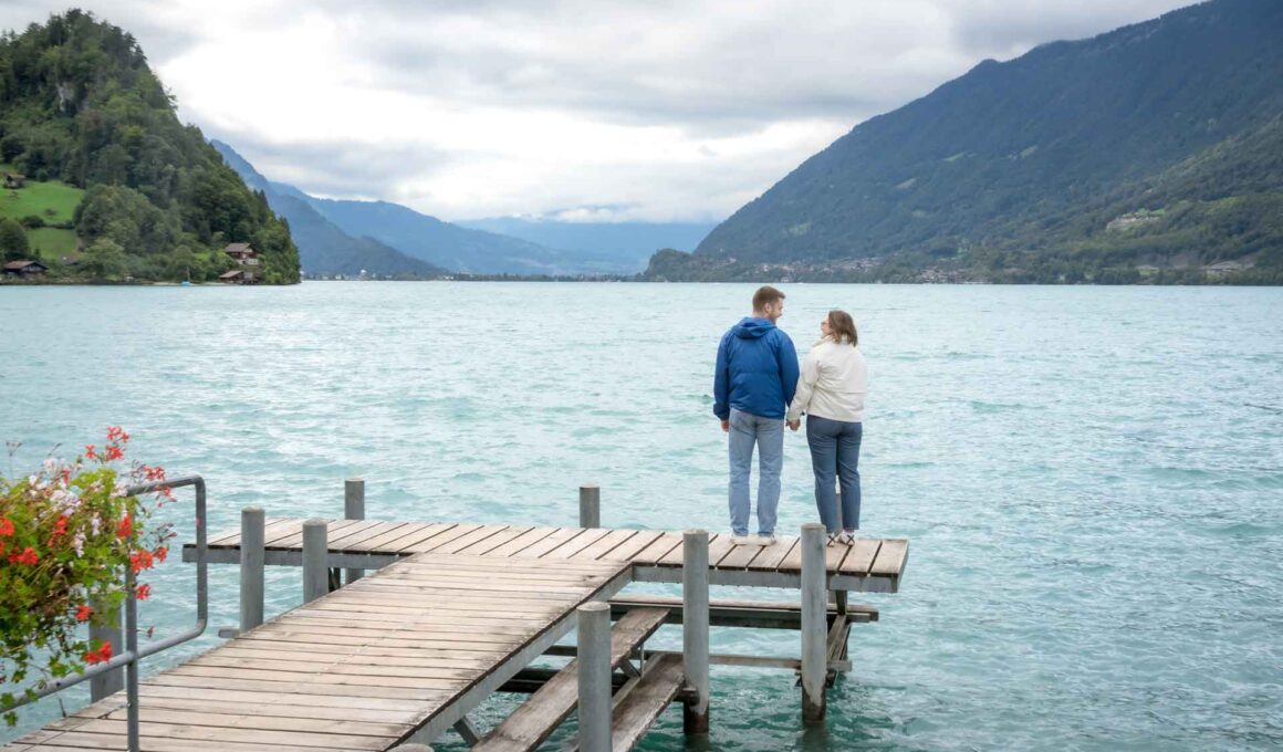engagement photo shoot in Iseltwald