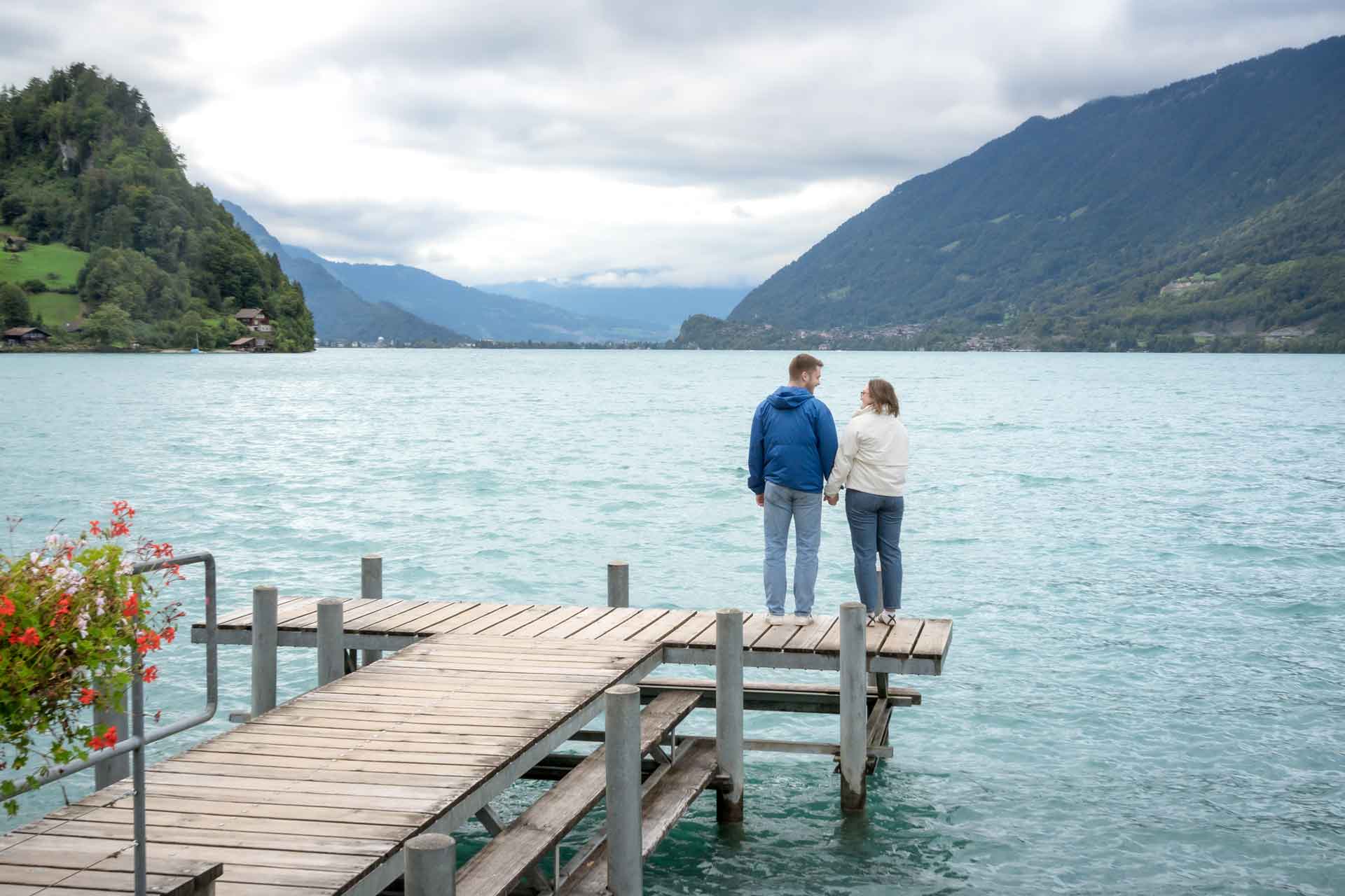 engagement photo shoot in Iseltwald