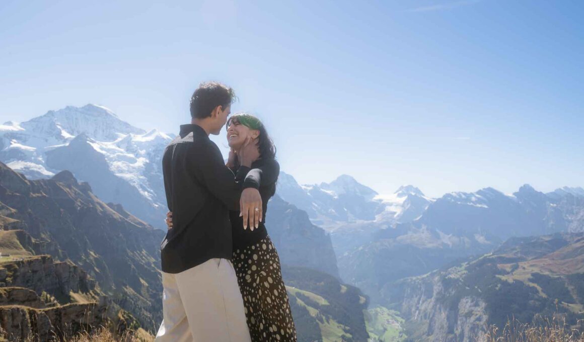 engagement on Männlichen mountain