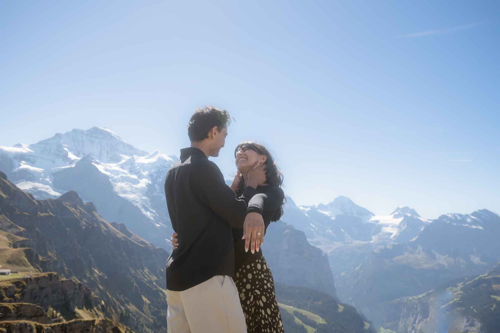 Engagement on Männlichen mountain