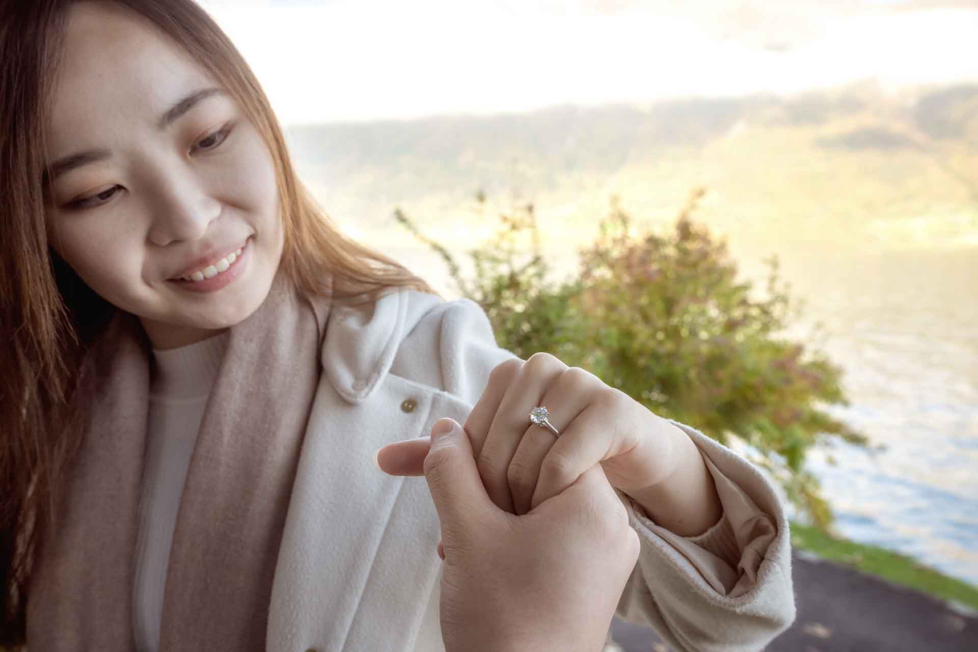 Surprise engagement in Iseltwald