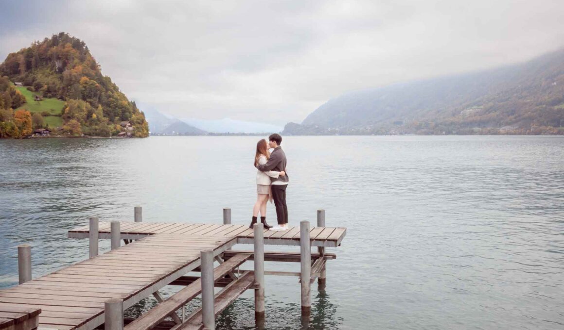 Surprise engagement in Iseltwald