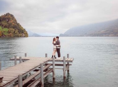 Surprise engagement in Iseltwald