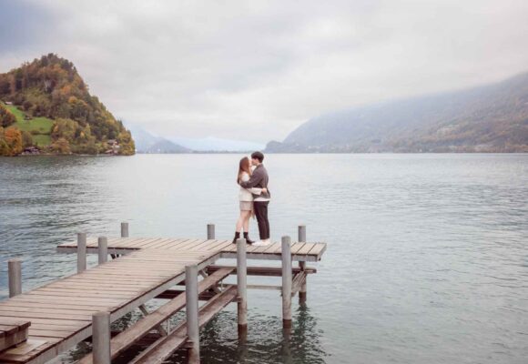 Surprise engagement in Iseltwald