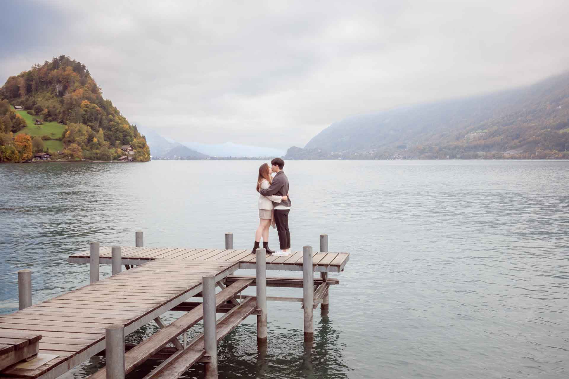 Surprise engagement in Iseltwald