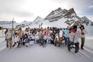 Group Photographer on Jungfraujoch