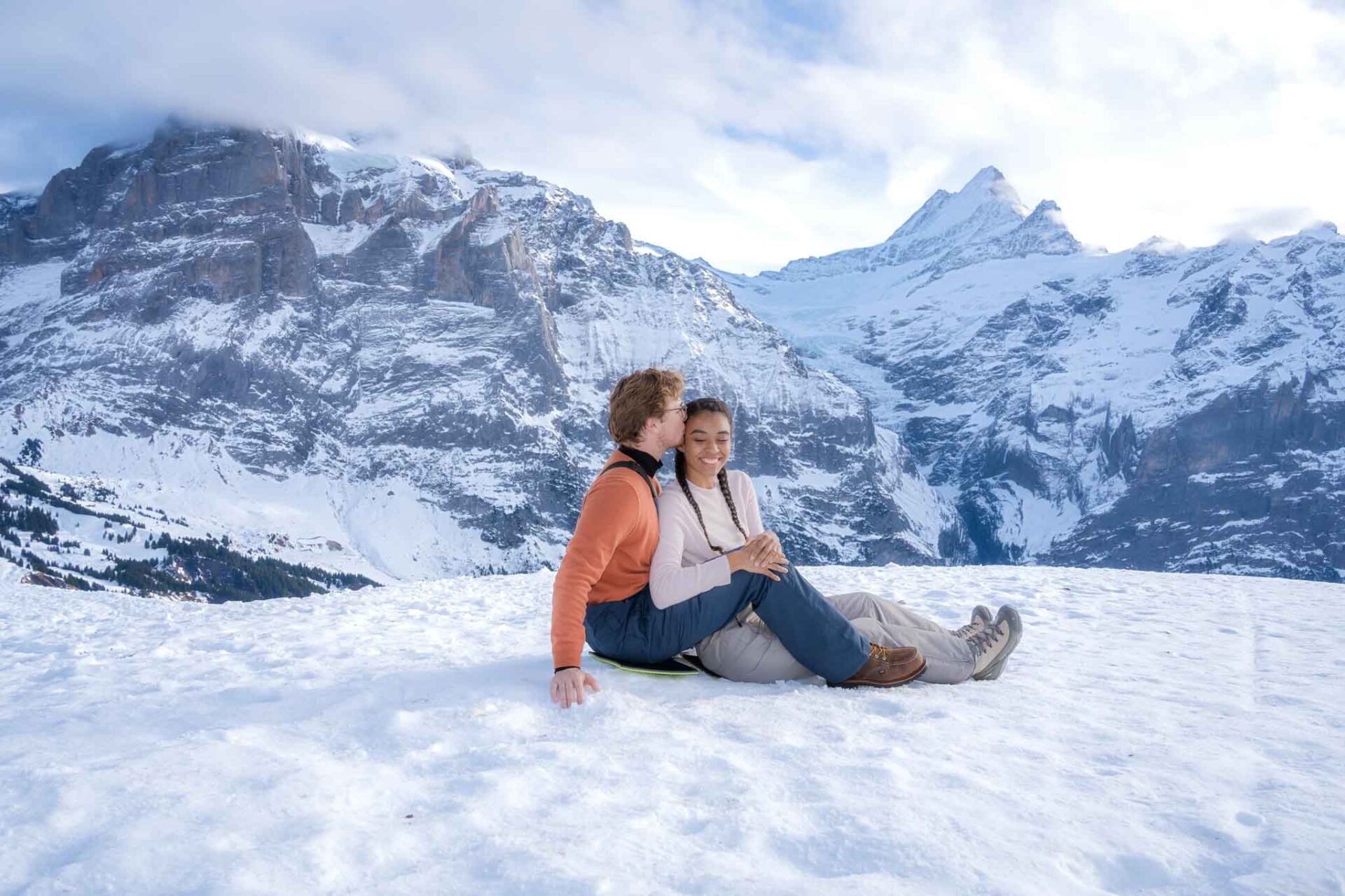 Engagement Grindelwald First Mountain