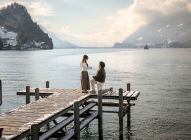 Engagement on Iseltwald Pier